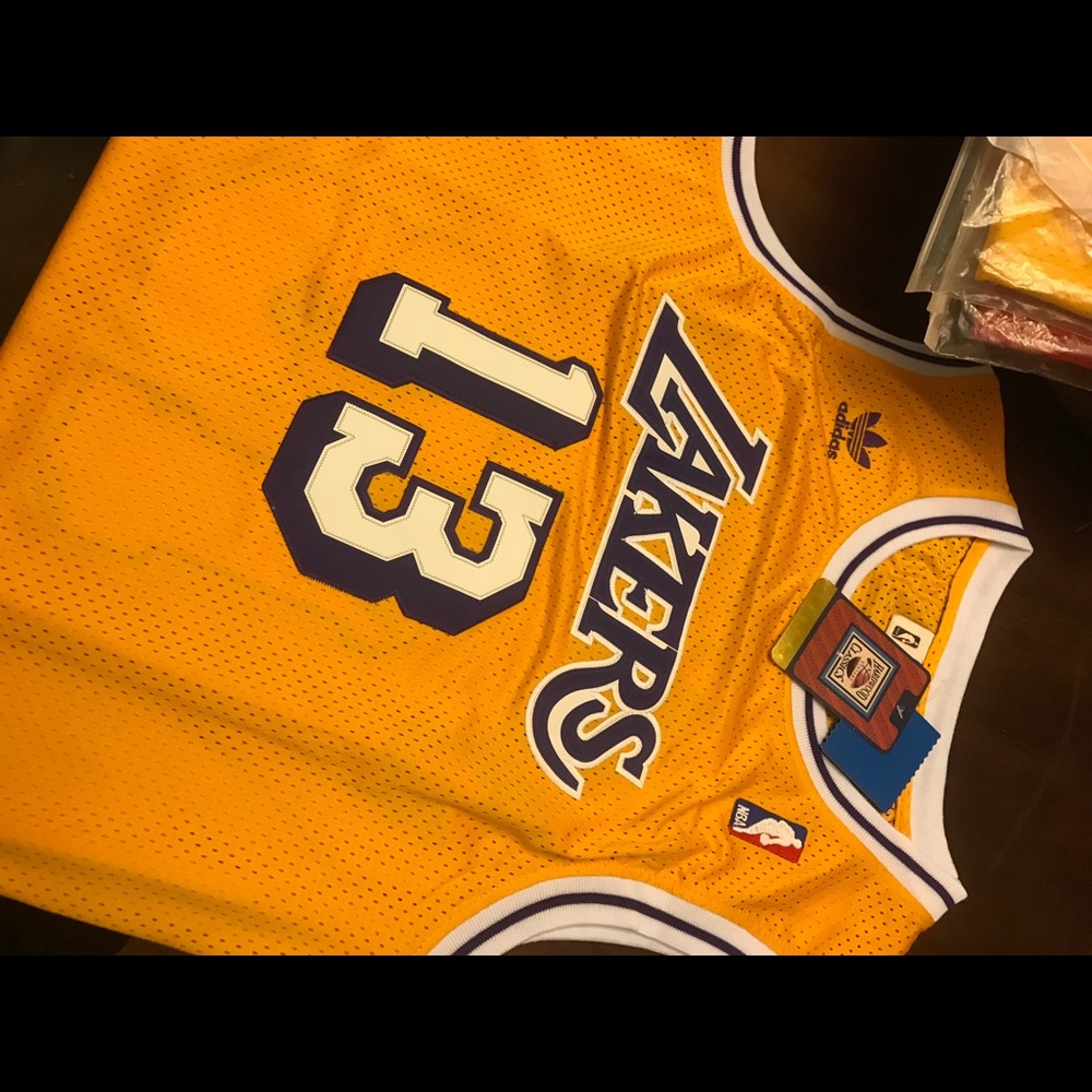 Wilt chamberlain adidas jersey